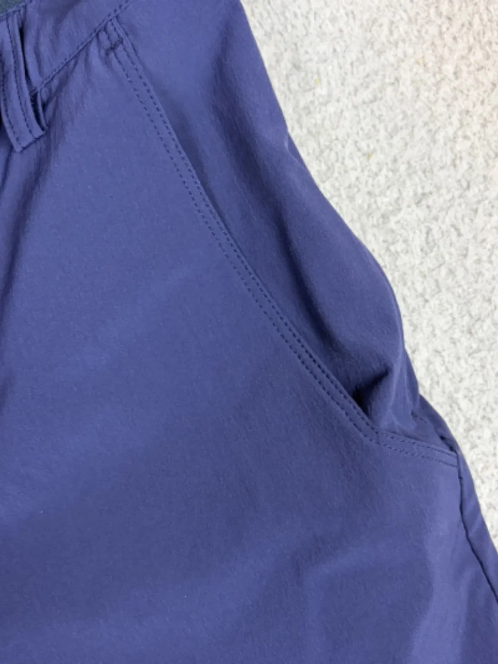 Trekka Pants Mens 29X30 Blue Hiking Pants Zip Pockets Nylon Outdoors Casual